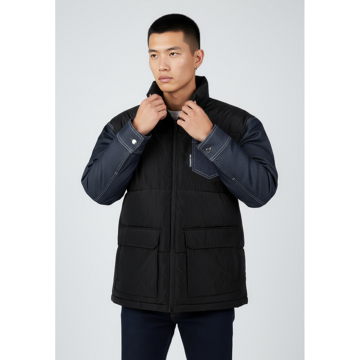 KARL LAGERFELD 505000 Winterjacke schwarz