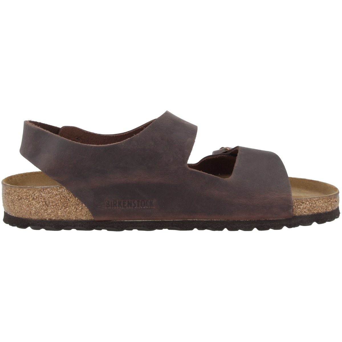 Birkenstock Milano Geöltes Nubukleder Sandale normal braun Birkenstock Milano Geöltes Nubukleder Sandale normal braun