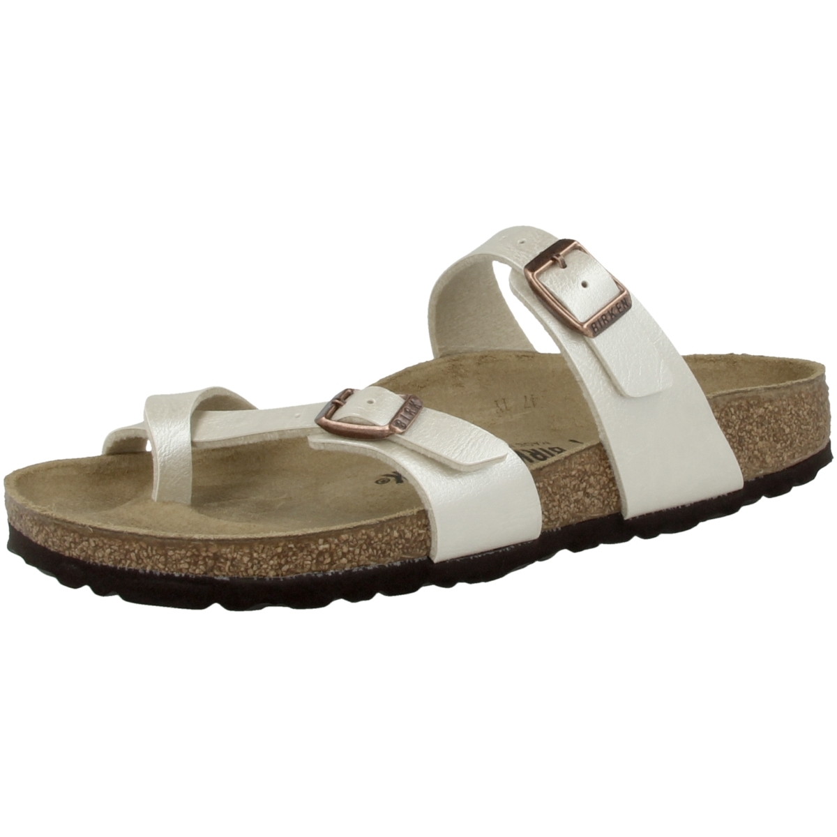 Birkenstock Mayari Birko-Flor Sandale schmal weiss Birkenstock Mayari Birko-Flor Sandale schmal weiss