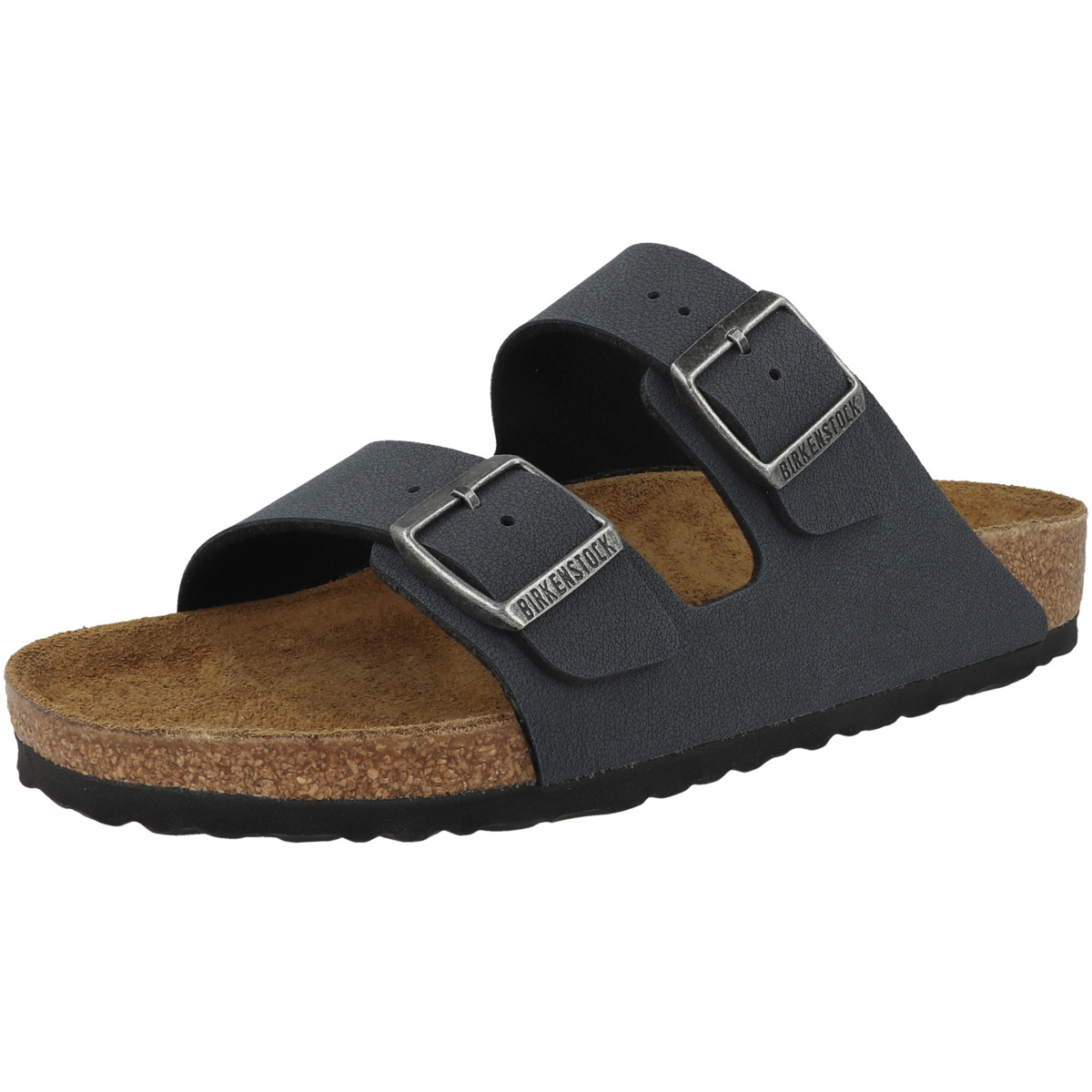 Birkenstock Arizona Birko-Flor Nubuk Sandale normal dunkelgrau