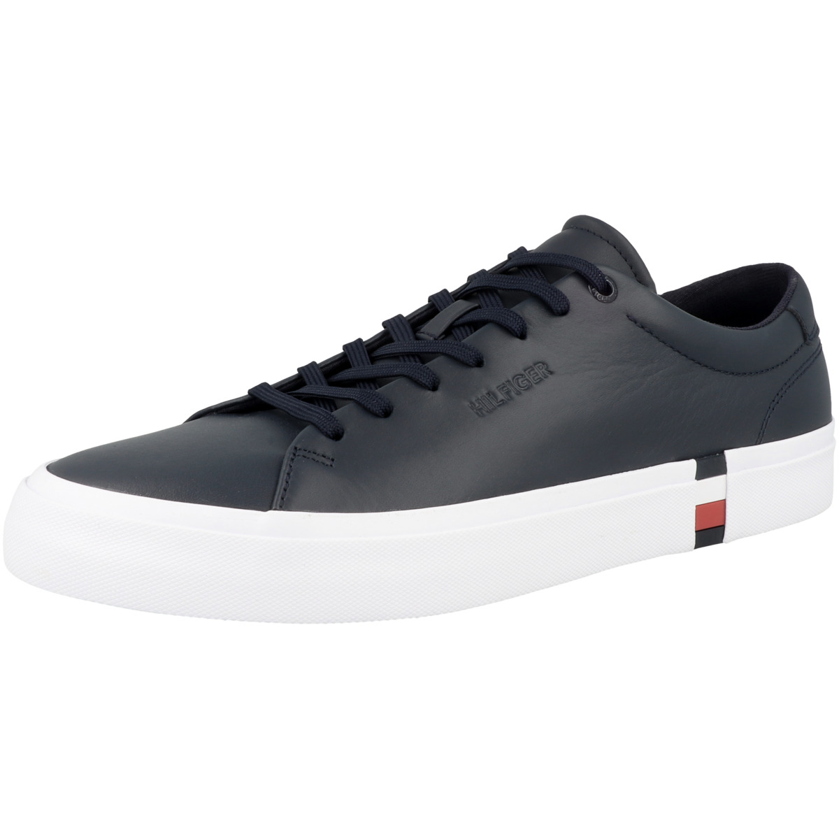 Tommy Hilfiger Modern Vulc Corporate Leather Sneaker dunkelblau Tommy Hilfiger Modern Vulc Corporate Leather Sneaker dunkelblau
