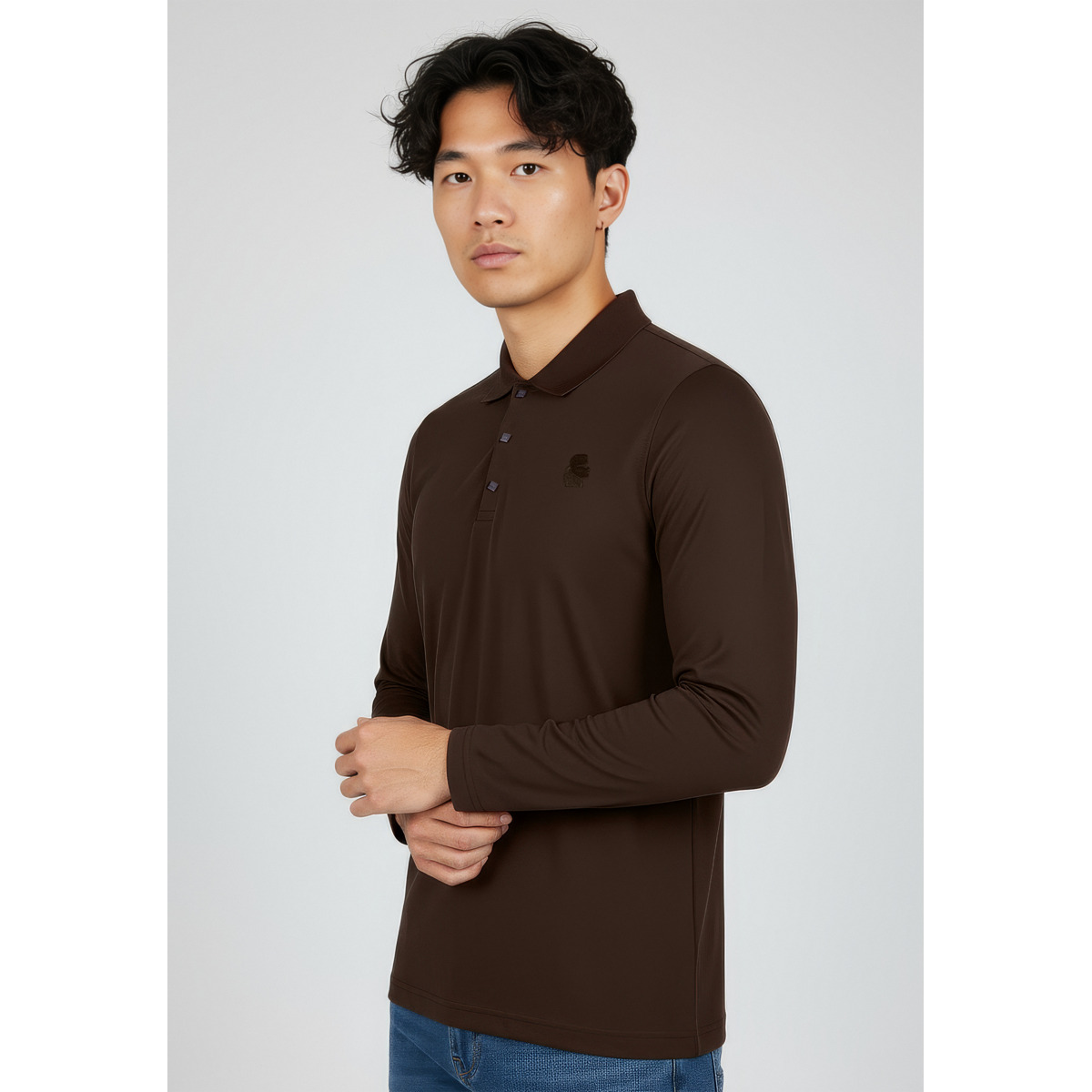 KARL LAGERFELD 745000 Poloshirt dunkelbraun