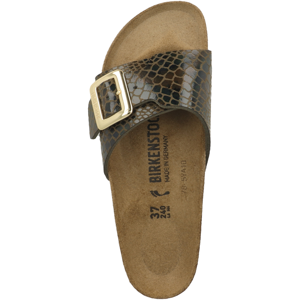 Birkenstock Catalina Cushion Buckle Synthetik Sandale schmal braun