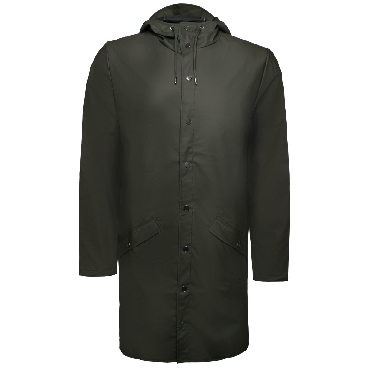Rains Long Jacket W3 Regenjacke gruen
