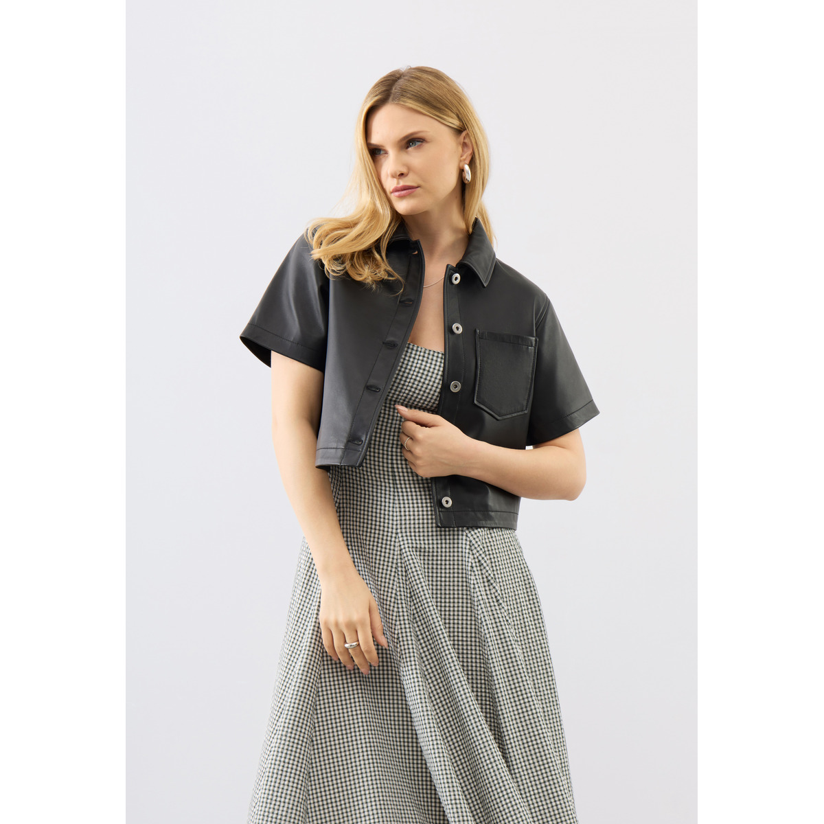 Bolongaro Trevor Agatha Shirt Kurzarmhemd schwarz