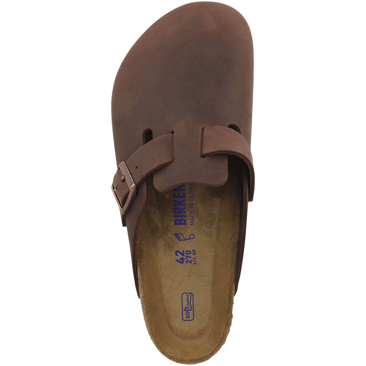 Birkenstock Boston SFB geöltes Naturleder Clogs Weichbettung normal braun