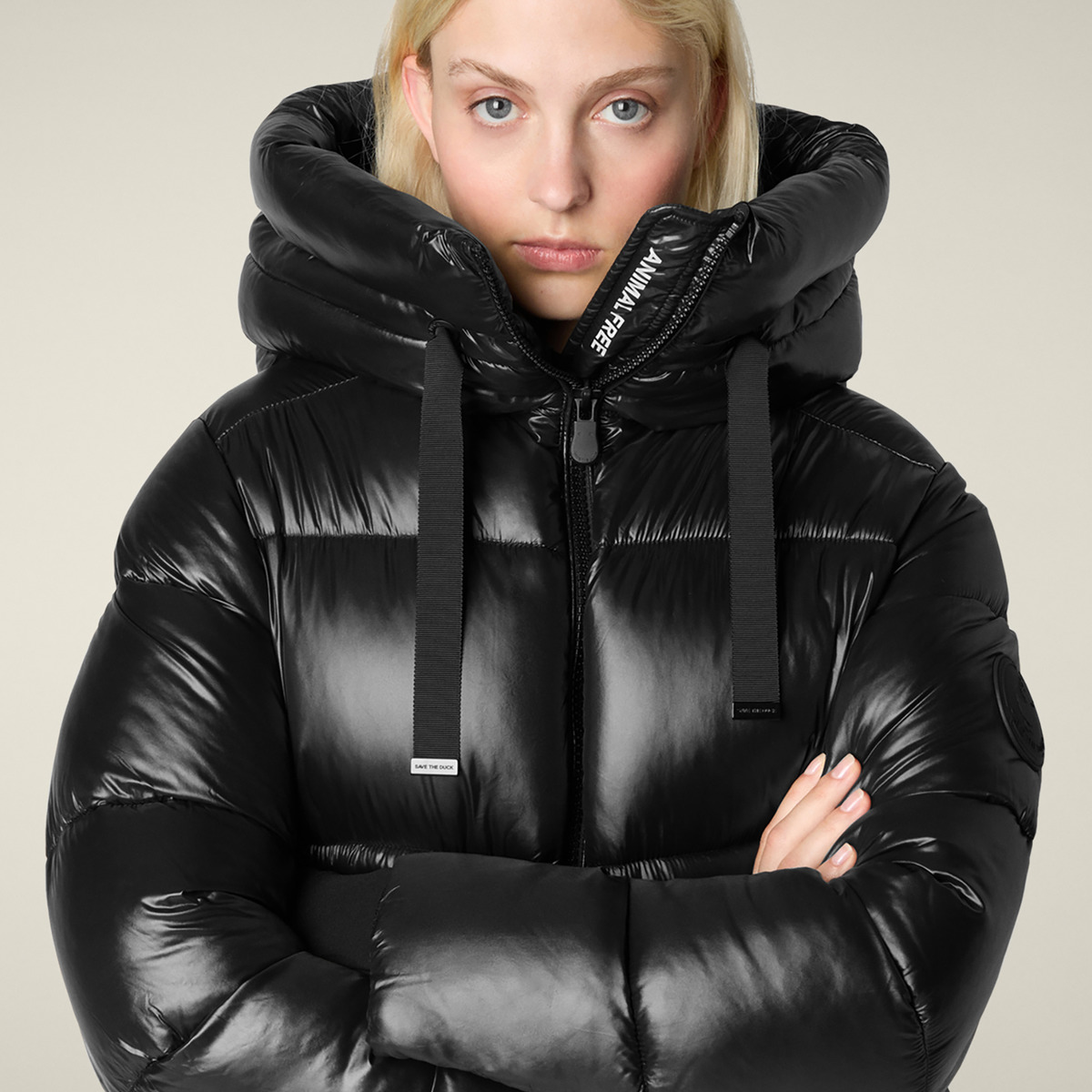 Save the Duck Isabel Steppmantel schwarz