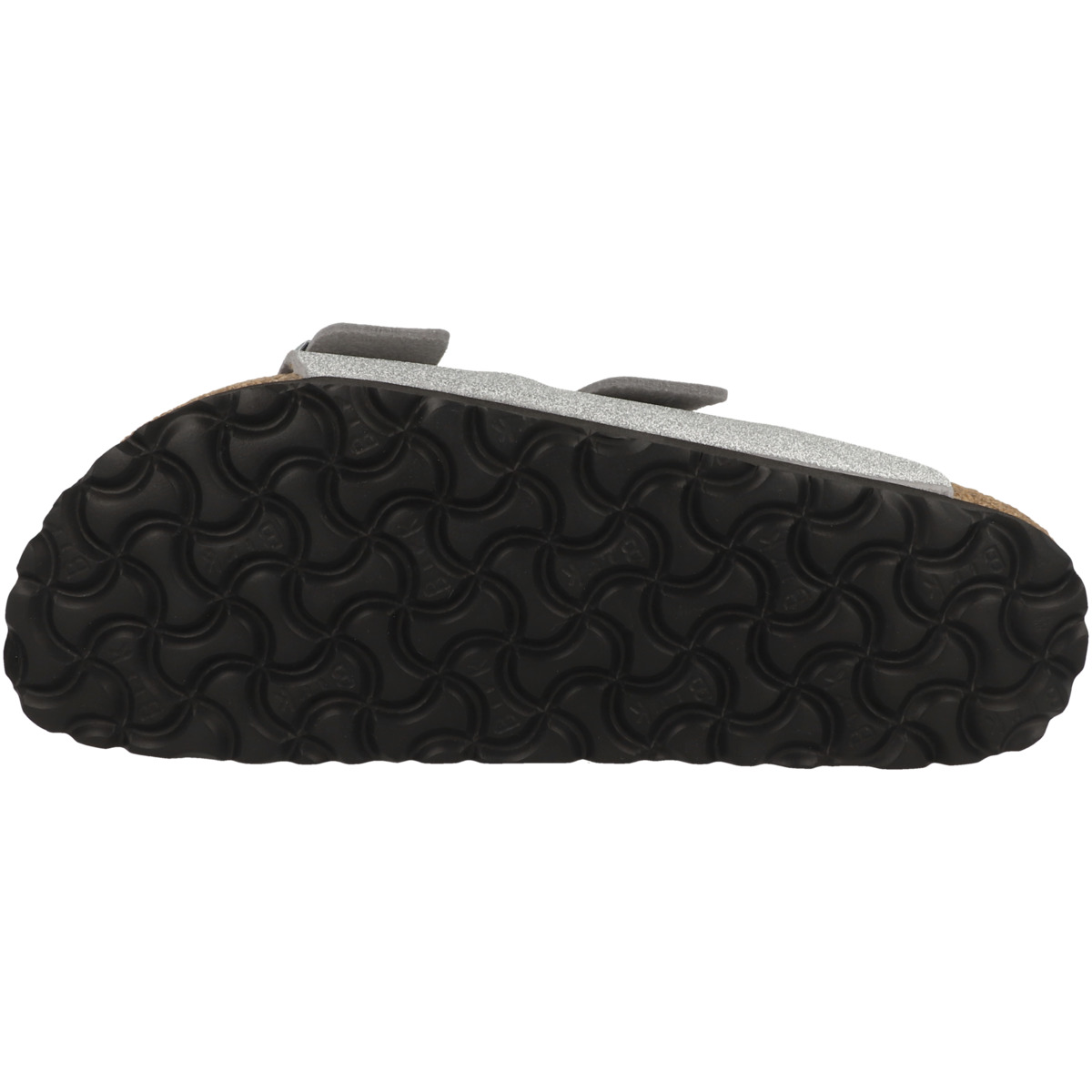 Birkenstock Arizona Synthetik Sandale schmal silber