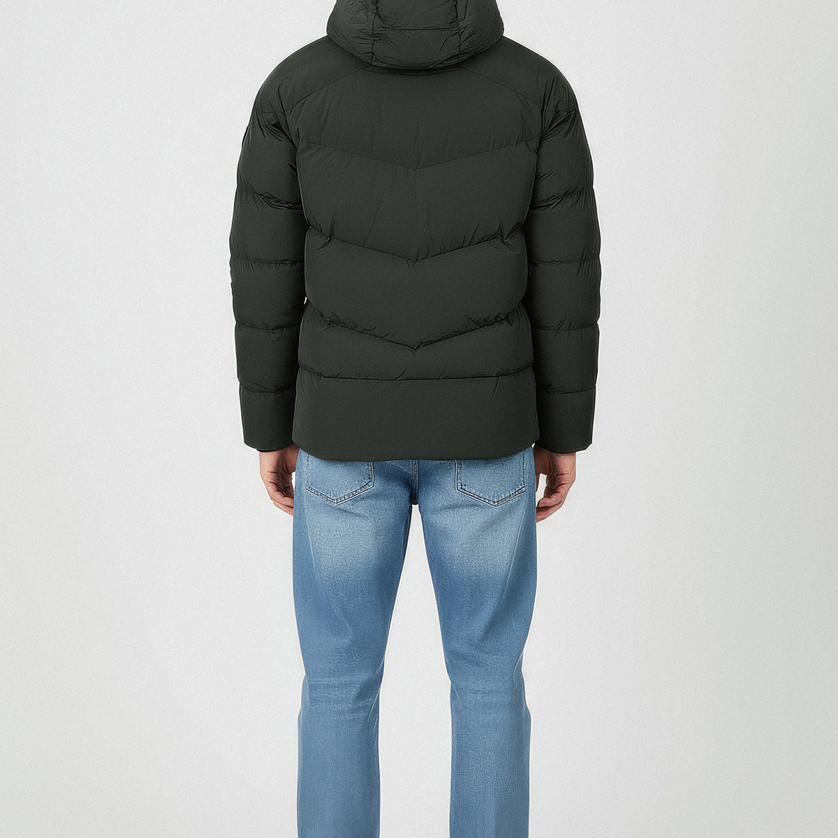 Blauer Crown Winterjacke dunkelgruen