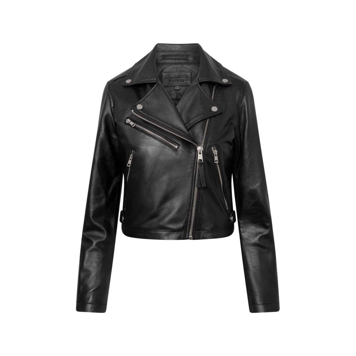 Bolongaro Trevor Wren Biker Lederjacke schwarz