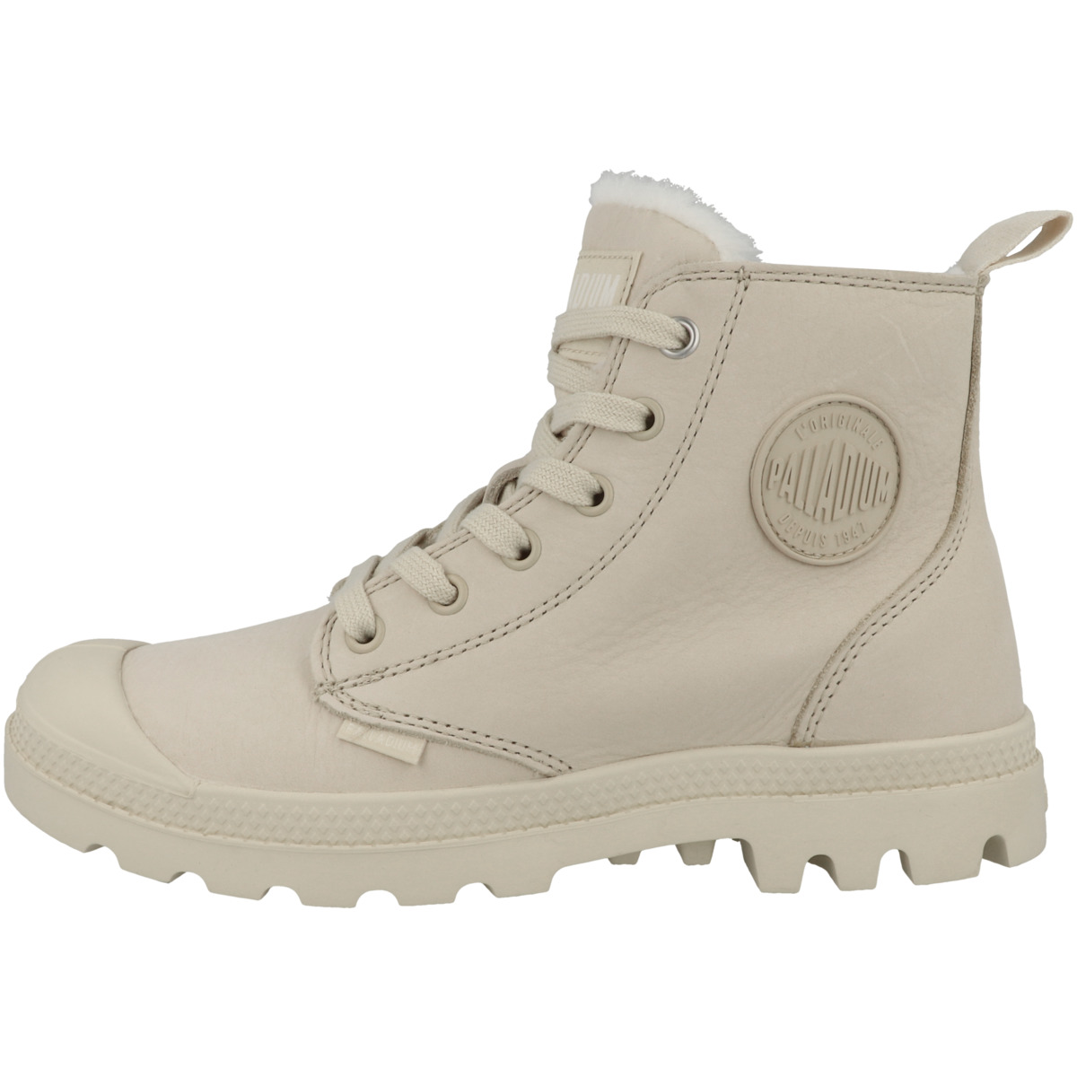Palladium Pampa Hi Zip Wool Boots beige
