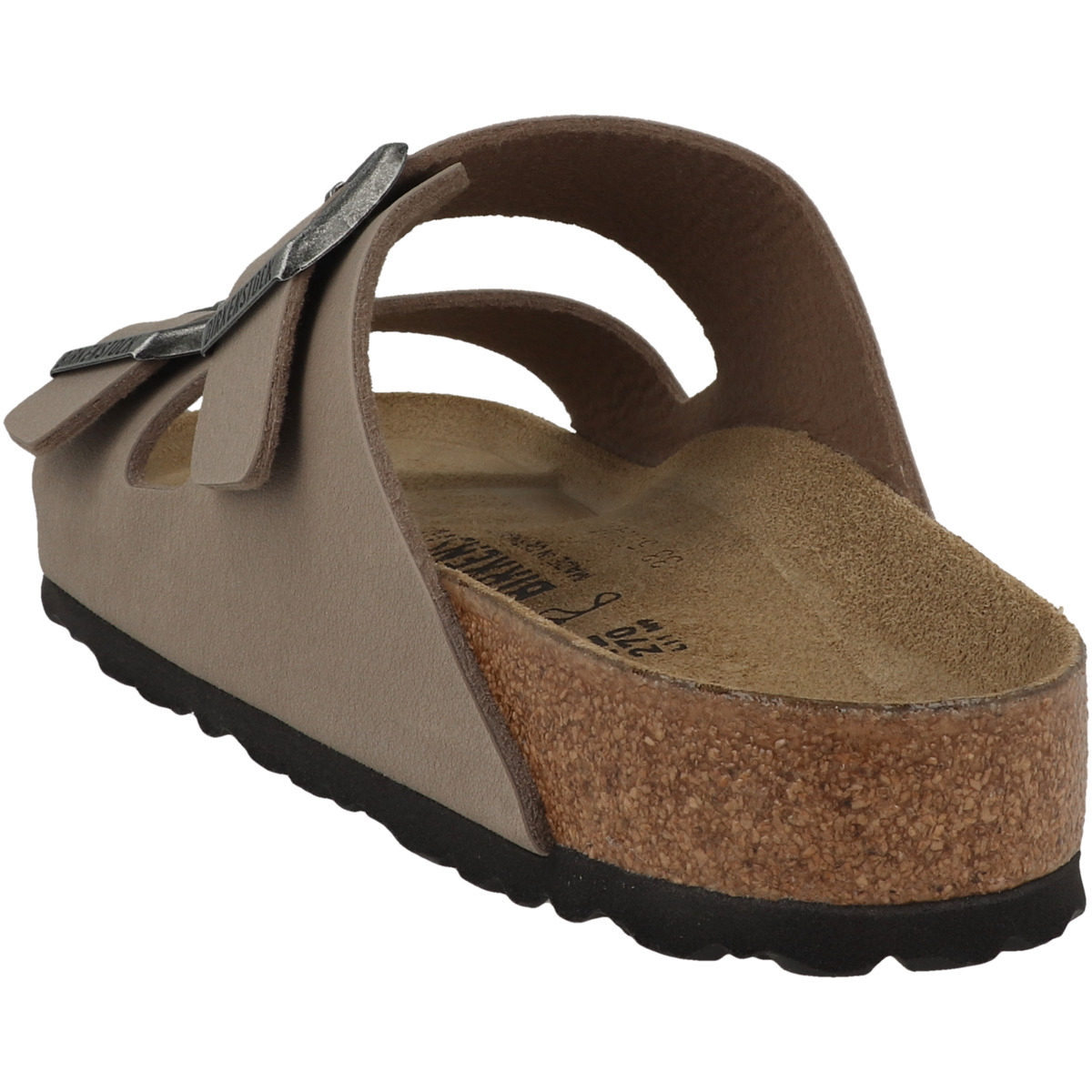 Birkenstock Arizona Birko-Flor Nubuk Sandale normal grau