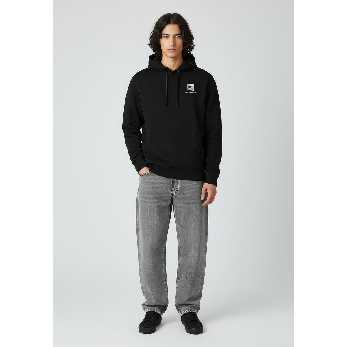 KARL LAGERFELD 705116 Hoodie schwarz