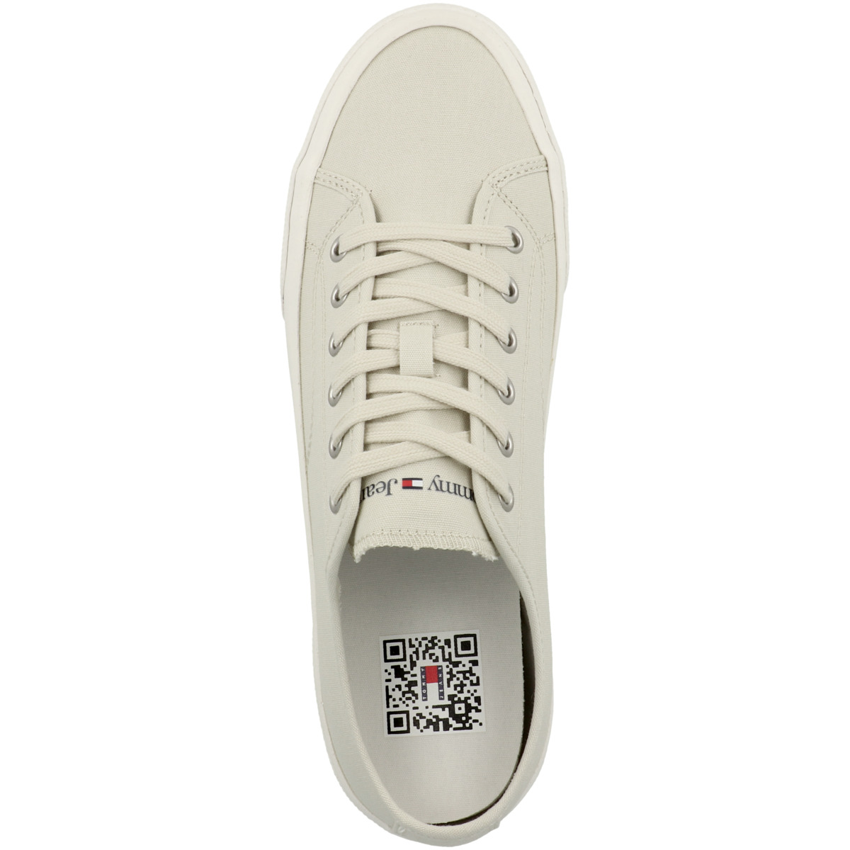 Tommy Hilfiger Tommy Jeans Lace Up Canvas Color Sneaker beige Tommy Hilfiger Tommy Jeans Lace Up Canvas Color Sneaker beige