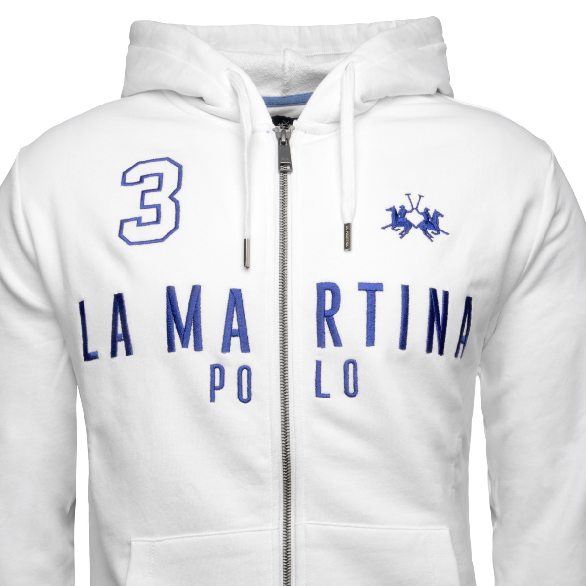 La Martina MAF305 Sweatjacke weiss La Martina MAF305 Sweatjacke weiss
