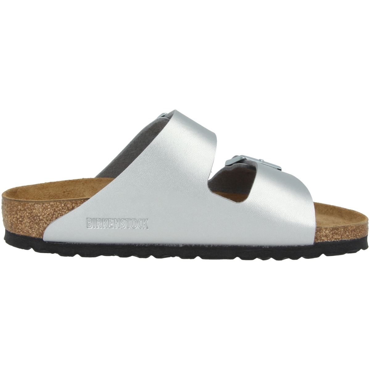 Birkenstock Arizona Birko-Flor Sandale normal silber Birkenstock Arizona Birko-Flor Sandale normal silber