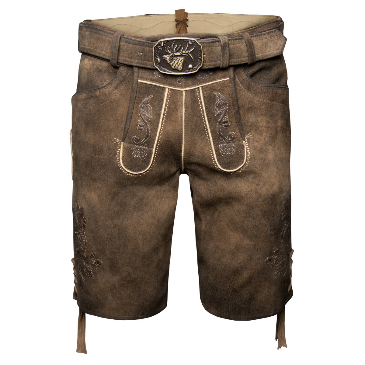 Spieth & Wensky Havel Lederhose mit Gürtel braun