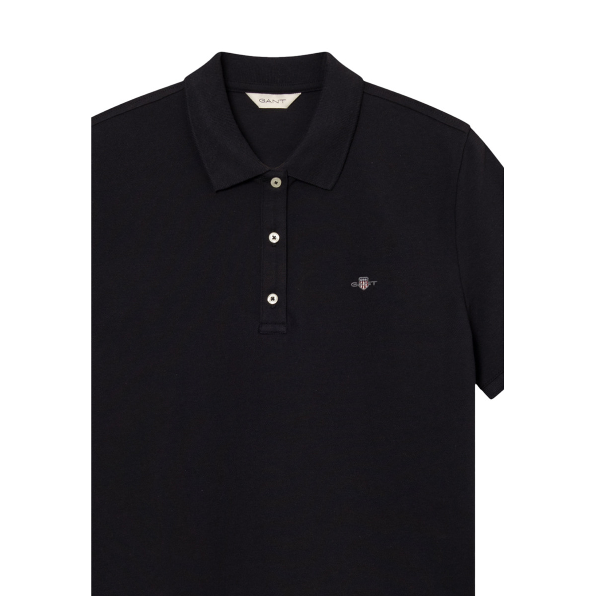 GANT Reg Shield SS Pique Poloshirt schwarz