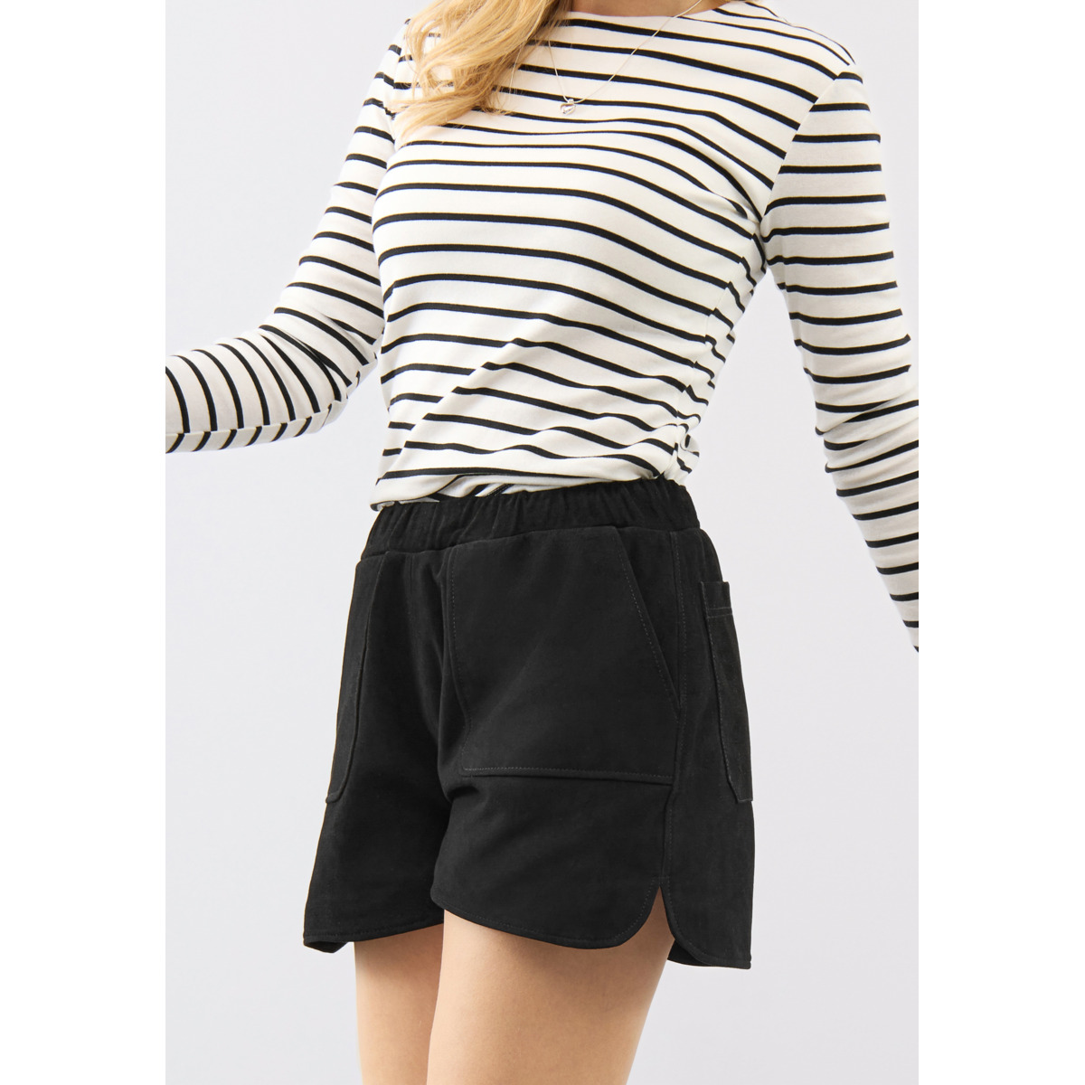 Bolongaro Trevor Tracie Short Ledershorts schwarz