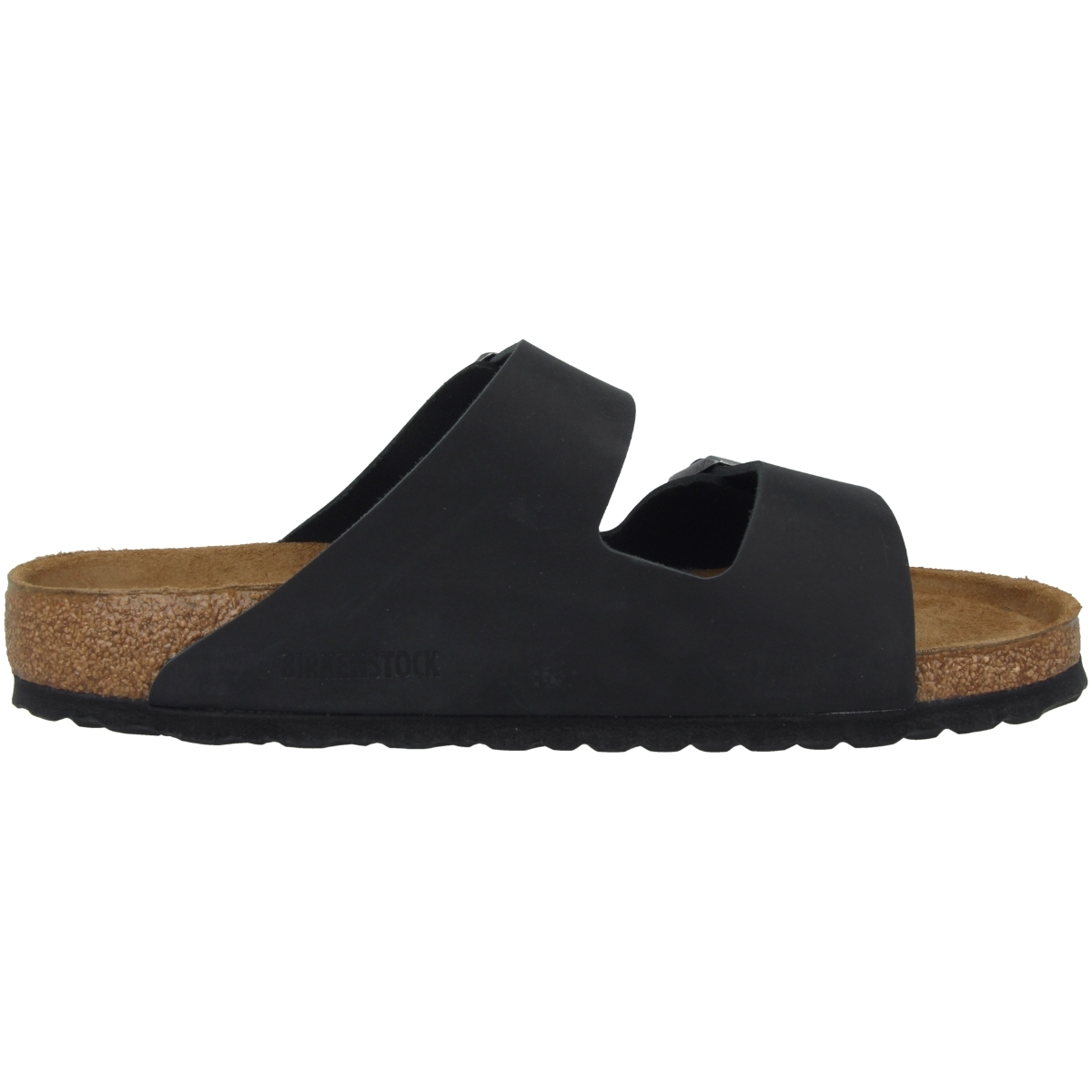 Birkenstock Arizona SFB geöltes Nubukleder Sandale Weichbettung normal schwarz Birkenstock Arizona SFB geöltes Nubukleder Sandale Weichbettung normal schwarz