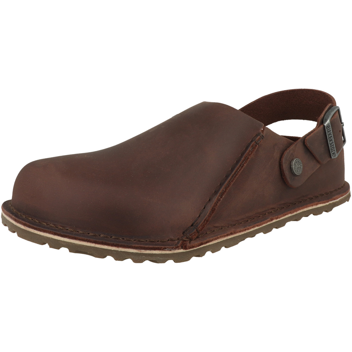 Birkenstock Lutry Premium Geöltes Nubukleder Hausschuhe normal dunkelbraun