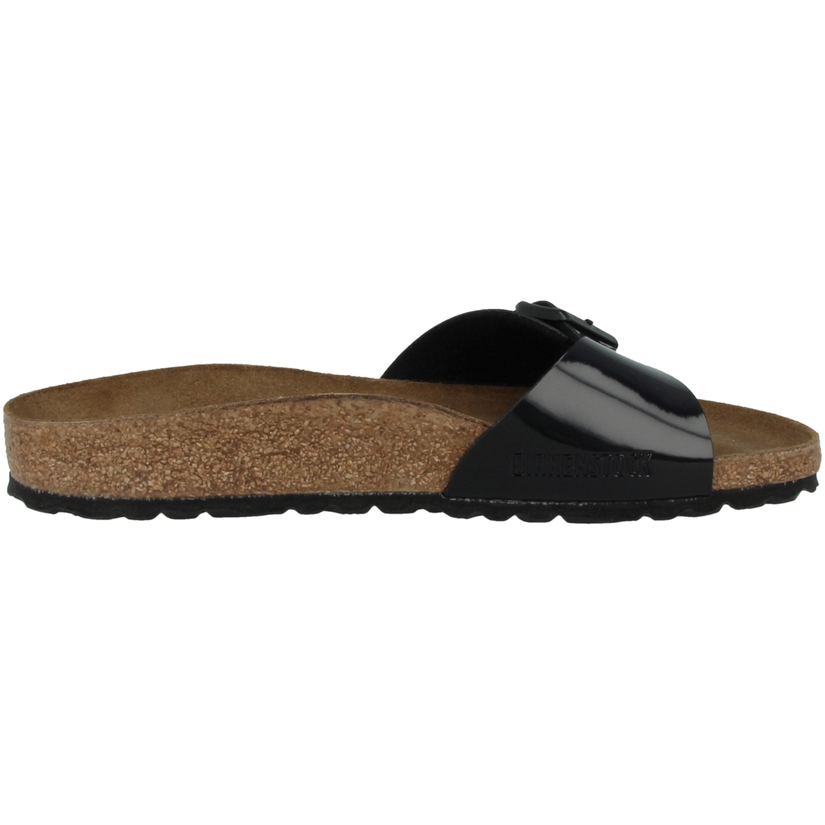 Birkenstock Madrid Birko-Flor Lack Sandale schmal schwarz Birkenstock Madrid Birko-Flor Lack Sandale schmal schwarz