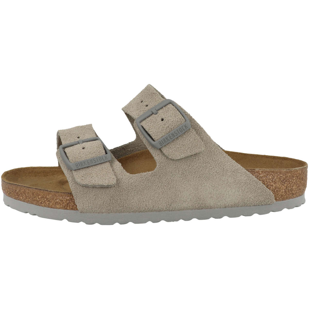 Birkenstock Arizona Veloursleder Sandale normal grau