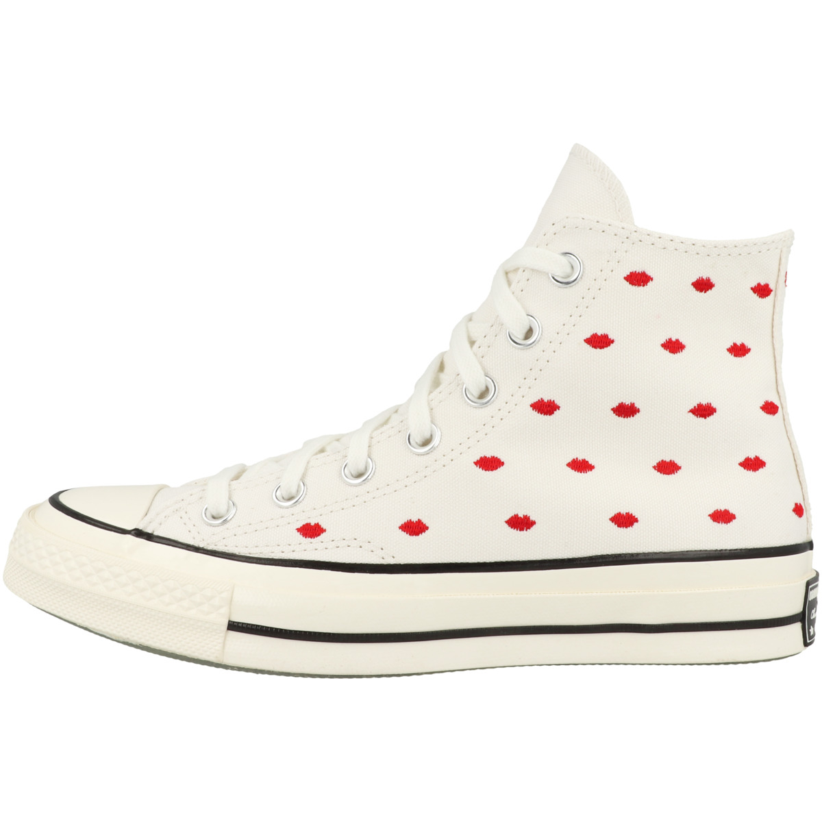 Converse Chuck 70 High Embroidered Lips Sneaker beige Converse Chuck 70 High Embroidered Lips Sneaker beige