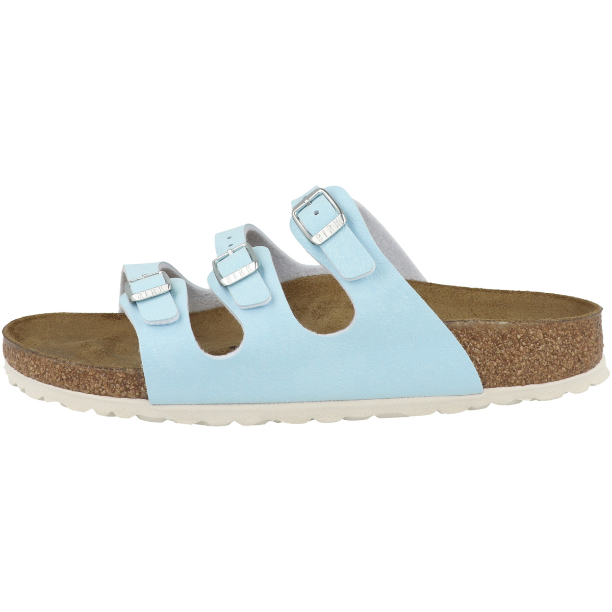 Birkenstock Florida Birko-Flor Nubuk Sandale schmal blau