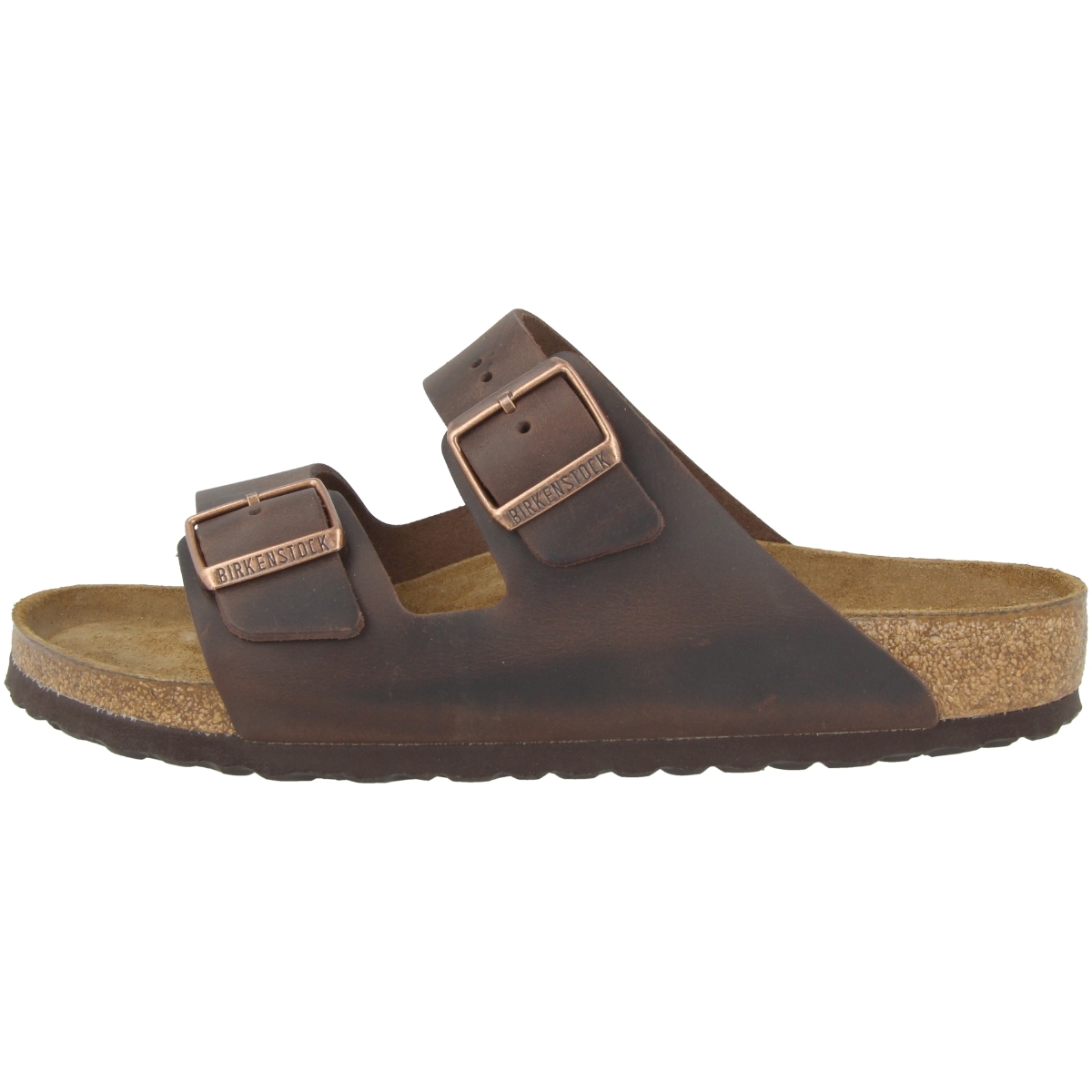 Birkenstock Arizona SFB geöltes Nubukleder Sandale Weichbettung schmal braun