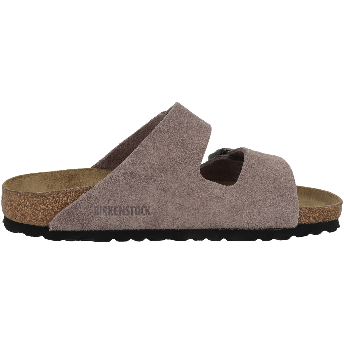Birkenstock Arizona Veloursleder Sandale schmal lila Birkenstock Arizona Veloursleder Sandale schmal lila