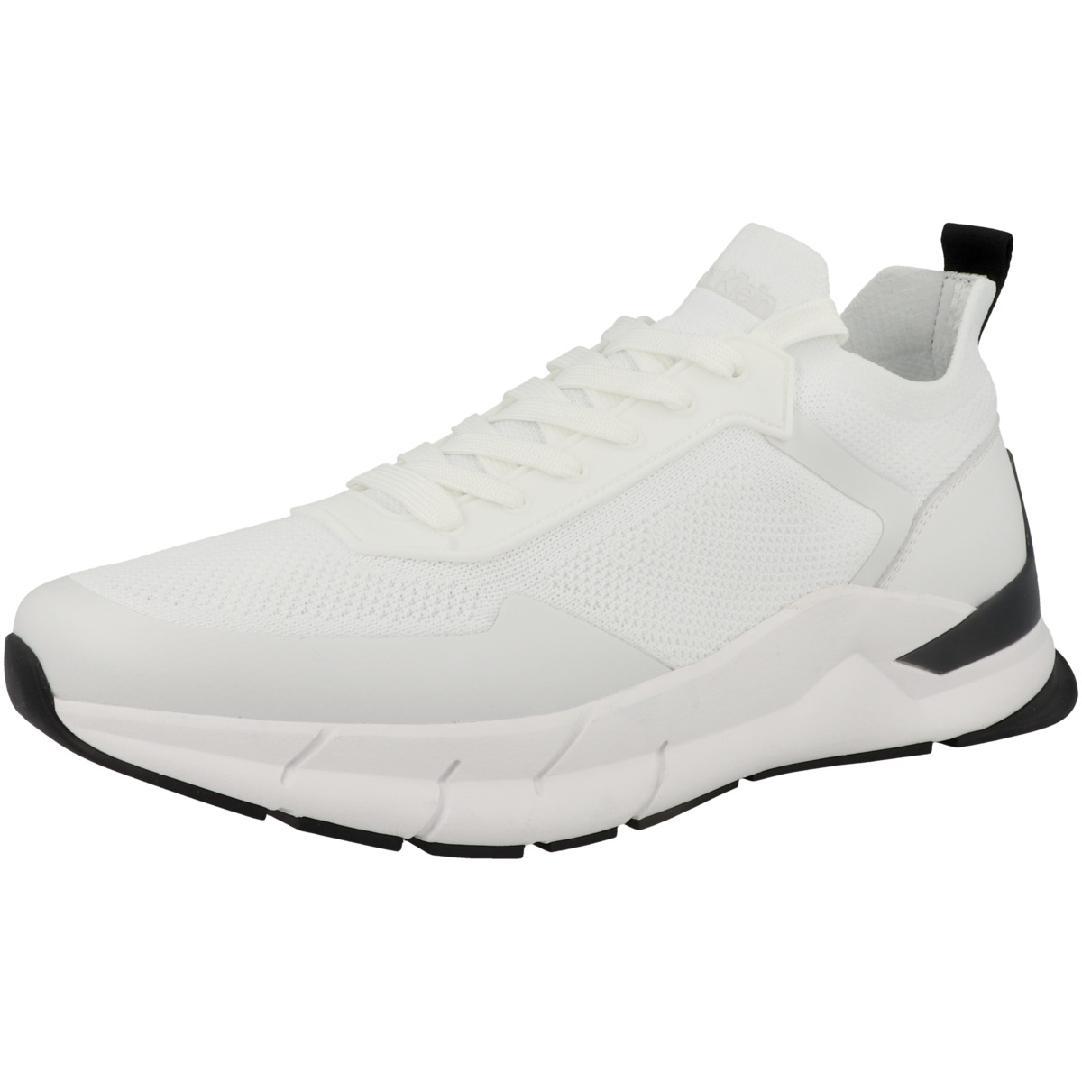 Calvin Klein Low Top Lace Up Mix Sneaker weiss Calvin Klein Low Top Lace Up Mix Sneaker weiss