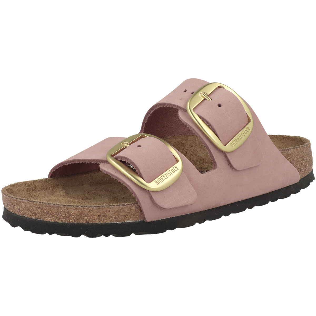 Birkenstock Arizona Big Buckle Nubukleder Sandale schmal rosa Birkenstock Arizona Big Buckle Nubukleder Sandale schmal rosa