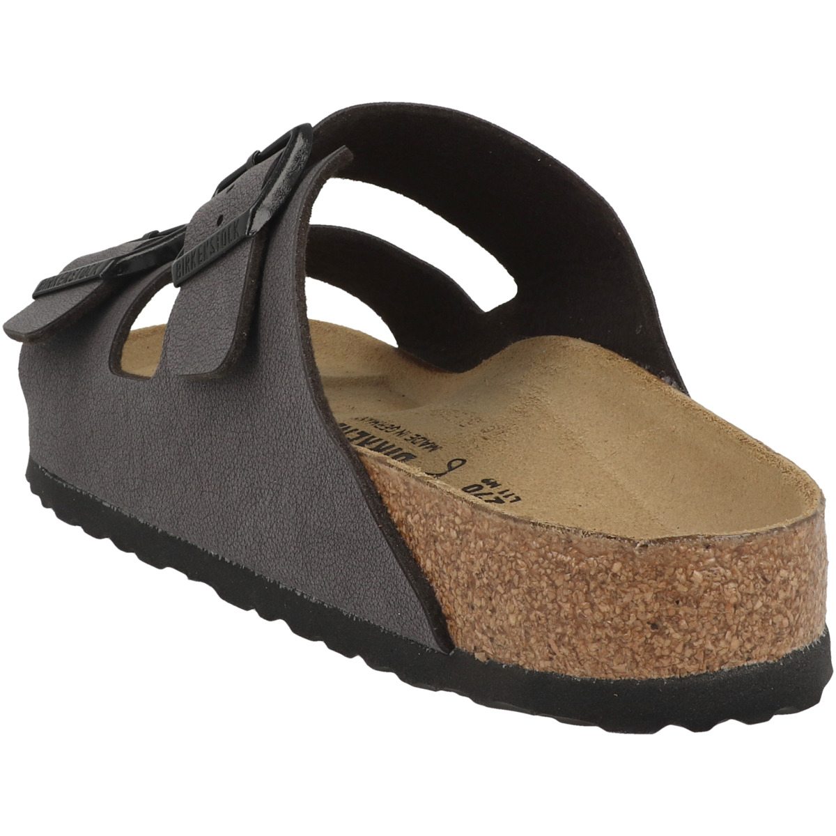 Birkenstock Arizona Birko-Flor Nubuk Sandale normal dunkelgrau