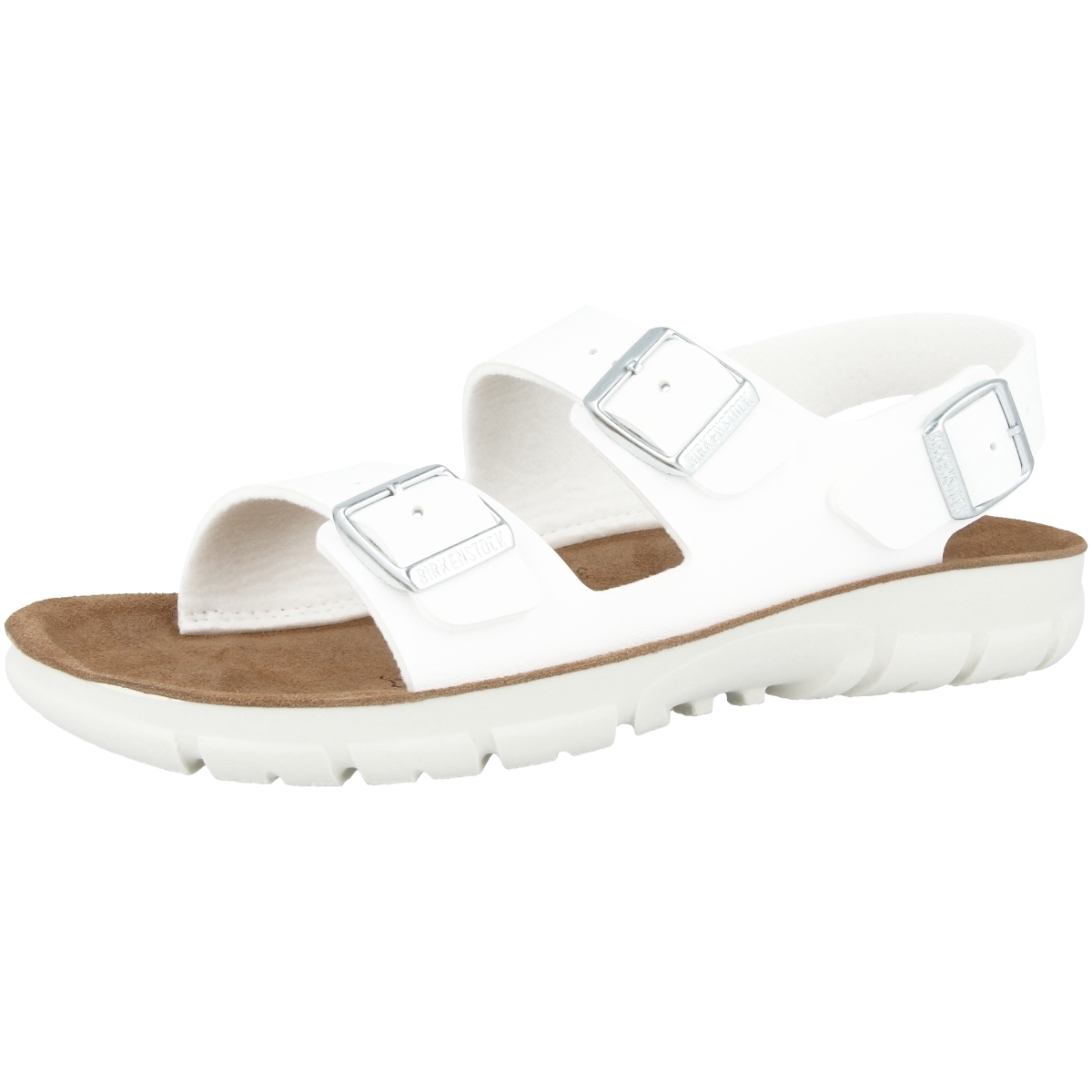 Birkenstock Kano Birko-Flor Sandale Weichbettung schmal weiss