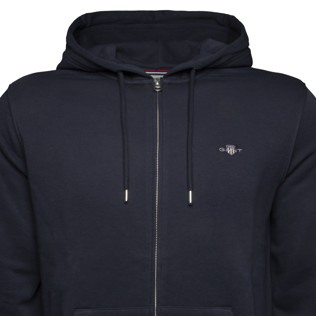 GANT Reg Shield Full Zip Kapuzenpullover dunkelblau