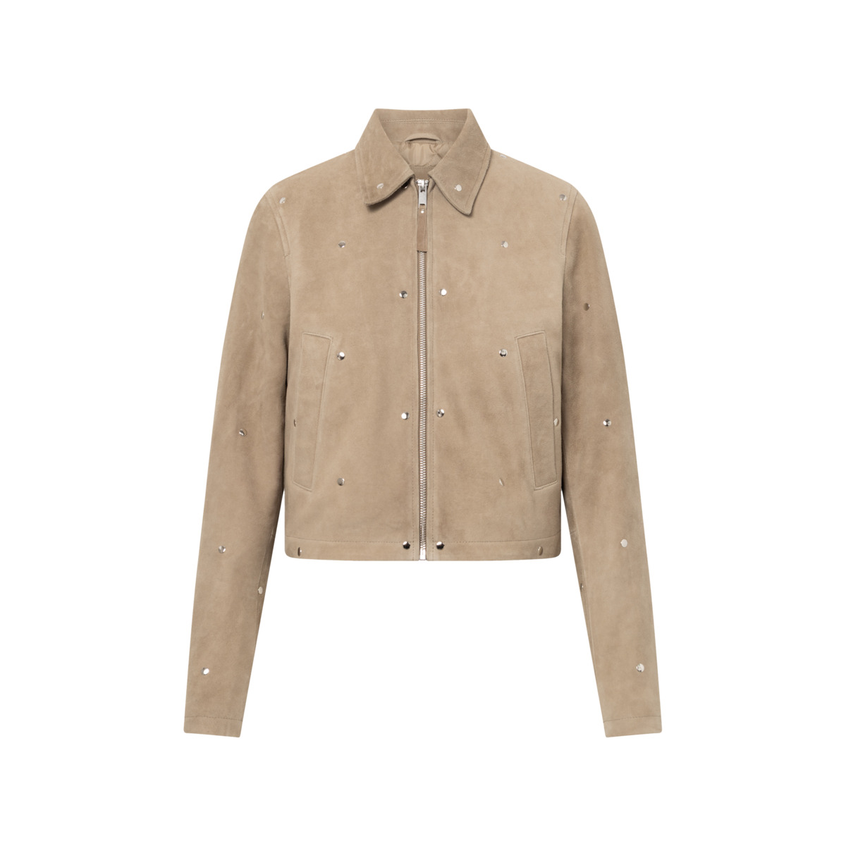 Bolongaro Trevor Hallie Stud Jacket Lederjacke beige
