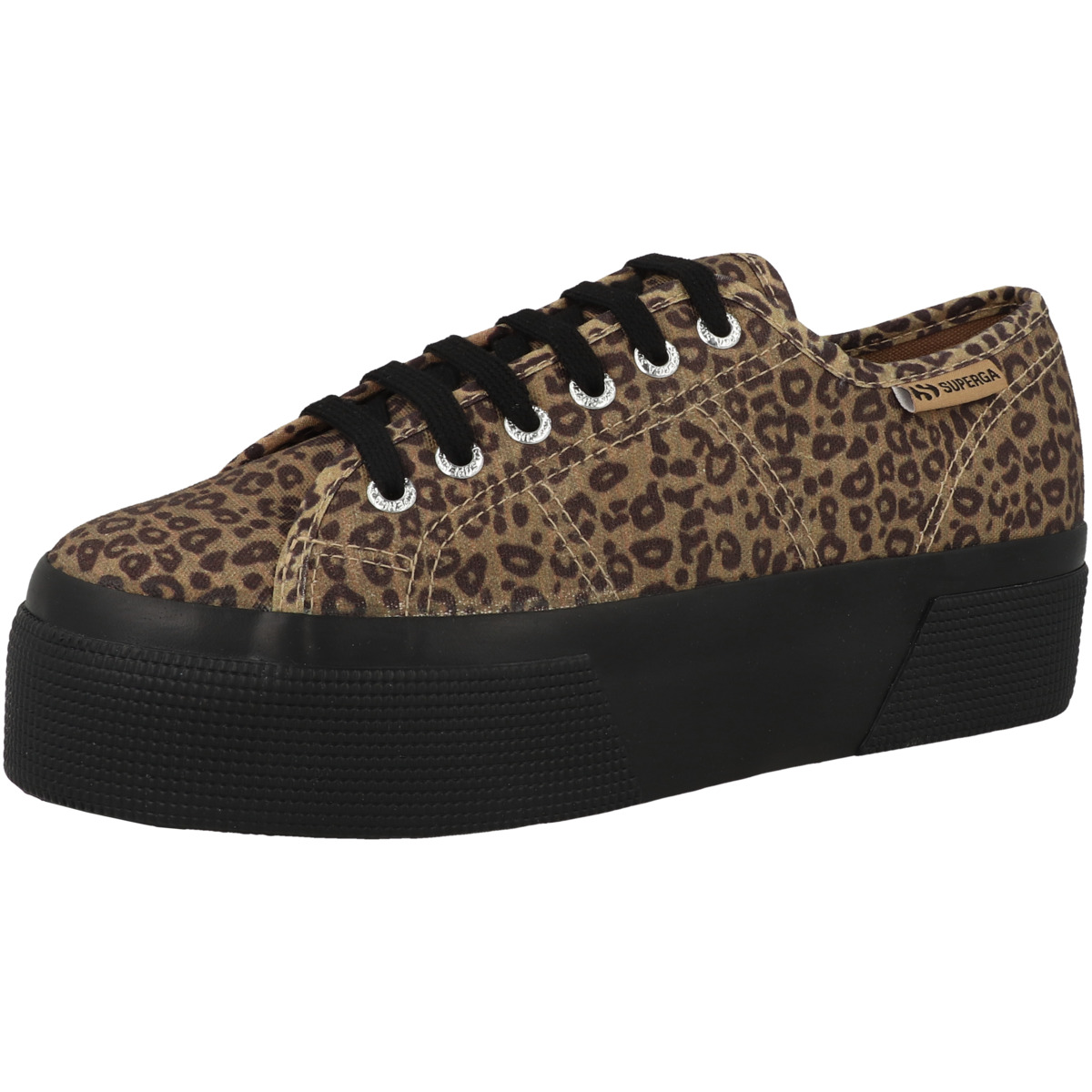Superga 3790 Platform Black Leopard Pr Sneaker low braun