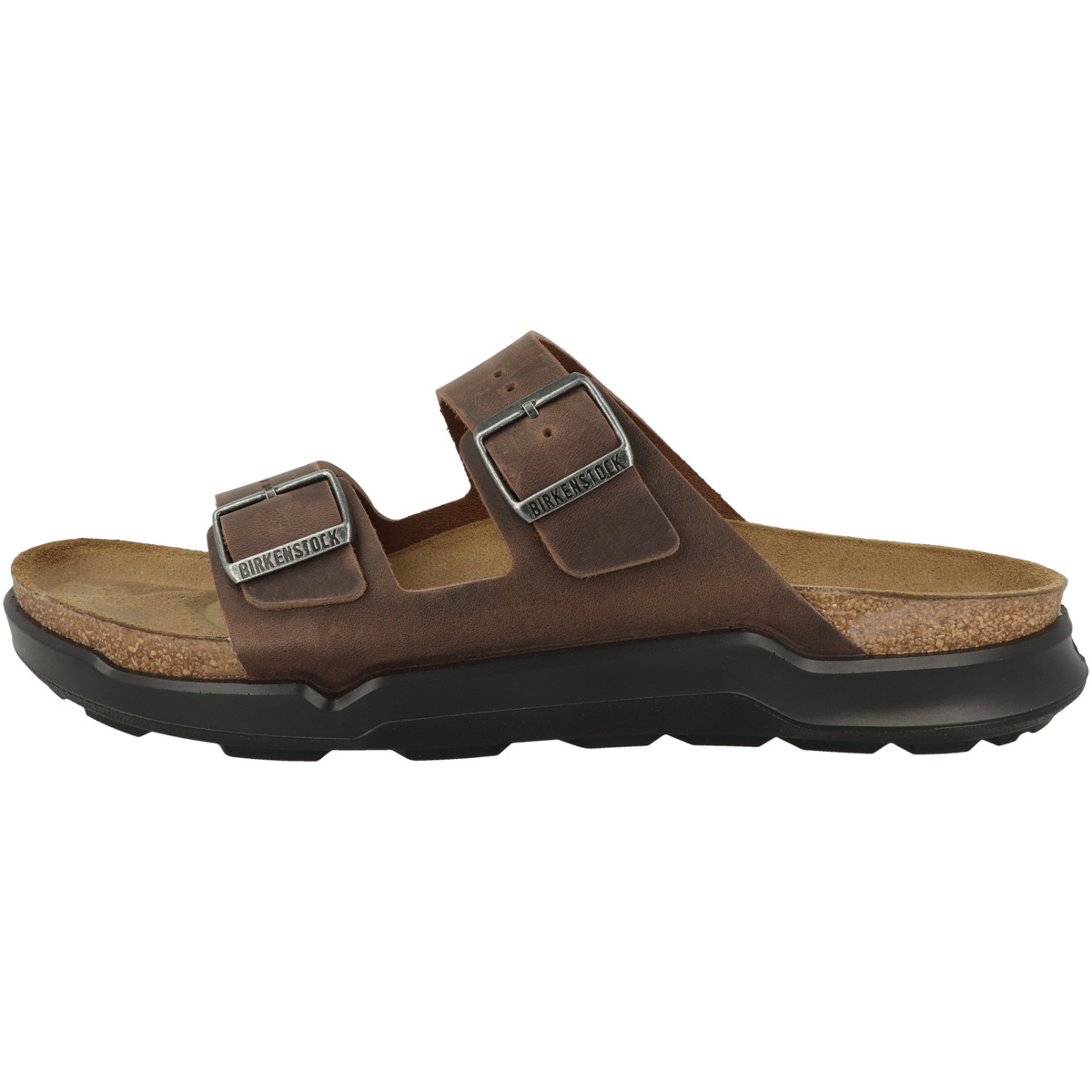 Birkenstock Arizona CT geöltes Nubukleder Sandale normal dunkelbraun