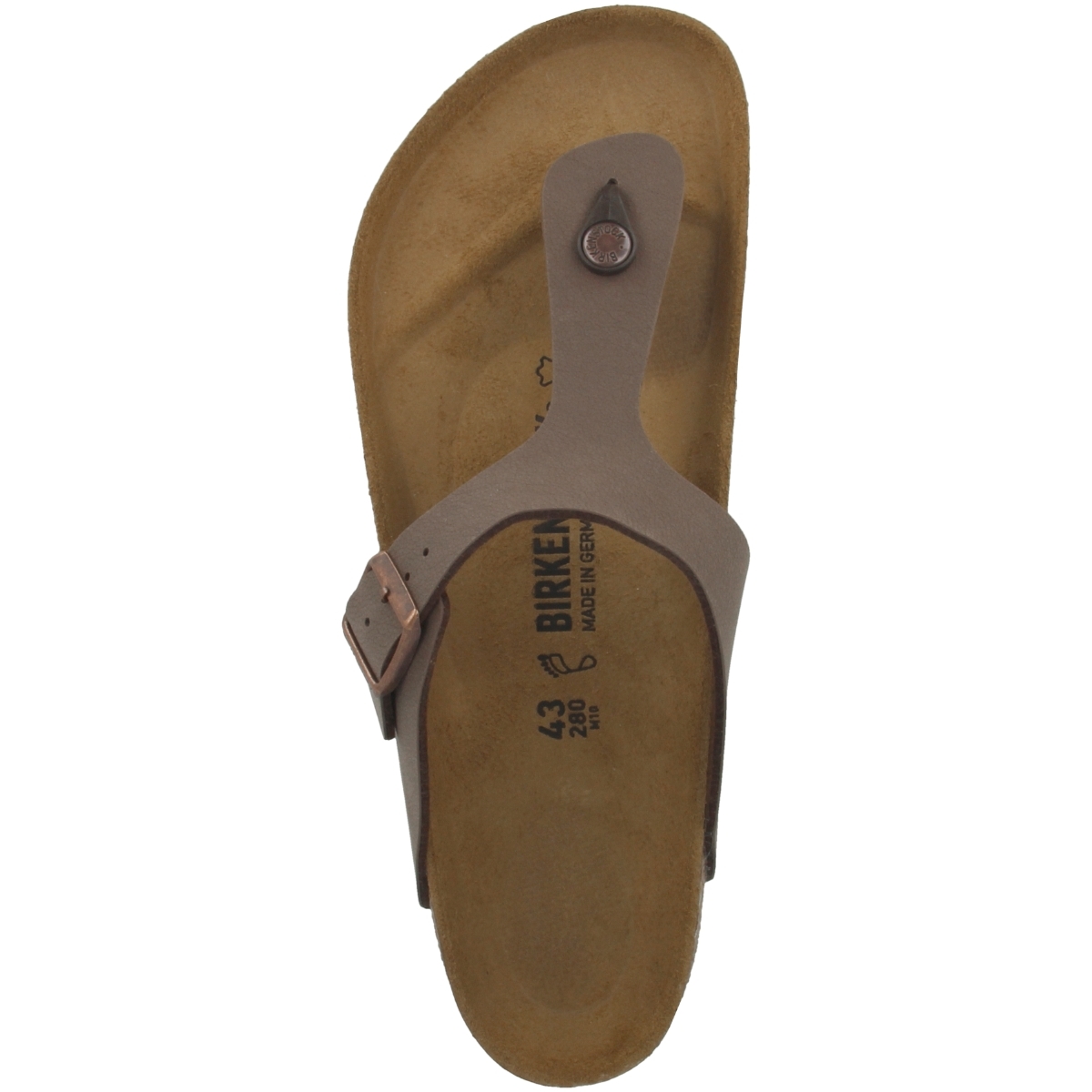 Birkenstock Gizeh Birko-Flor Nubuk Sandale normal braun Birkenstock Gizeh Birko-Flor Nubuk Sandale normal braun
