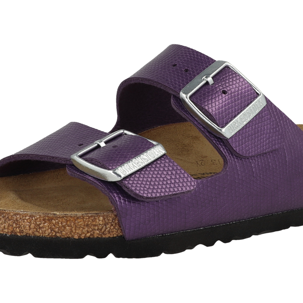 Birkenstock Arizona Birko-Flor Embossed Sandale schmal lila