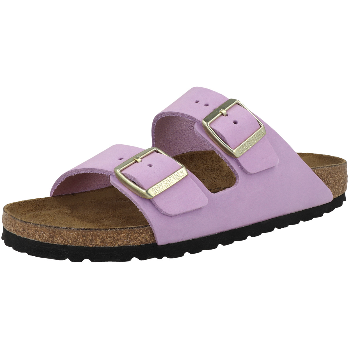 Birkenstock Arizona Nubukleder Sandale schmal lila