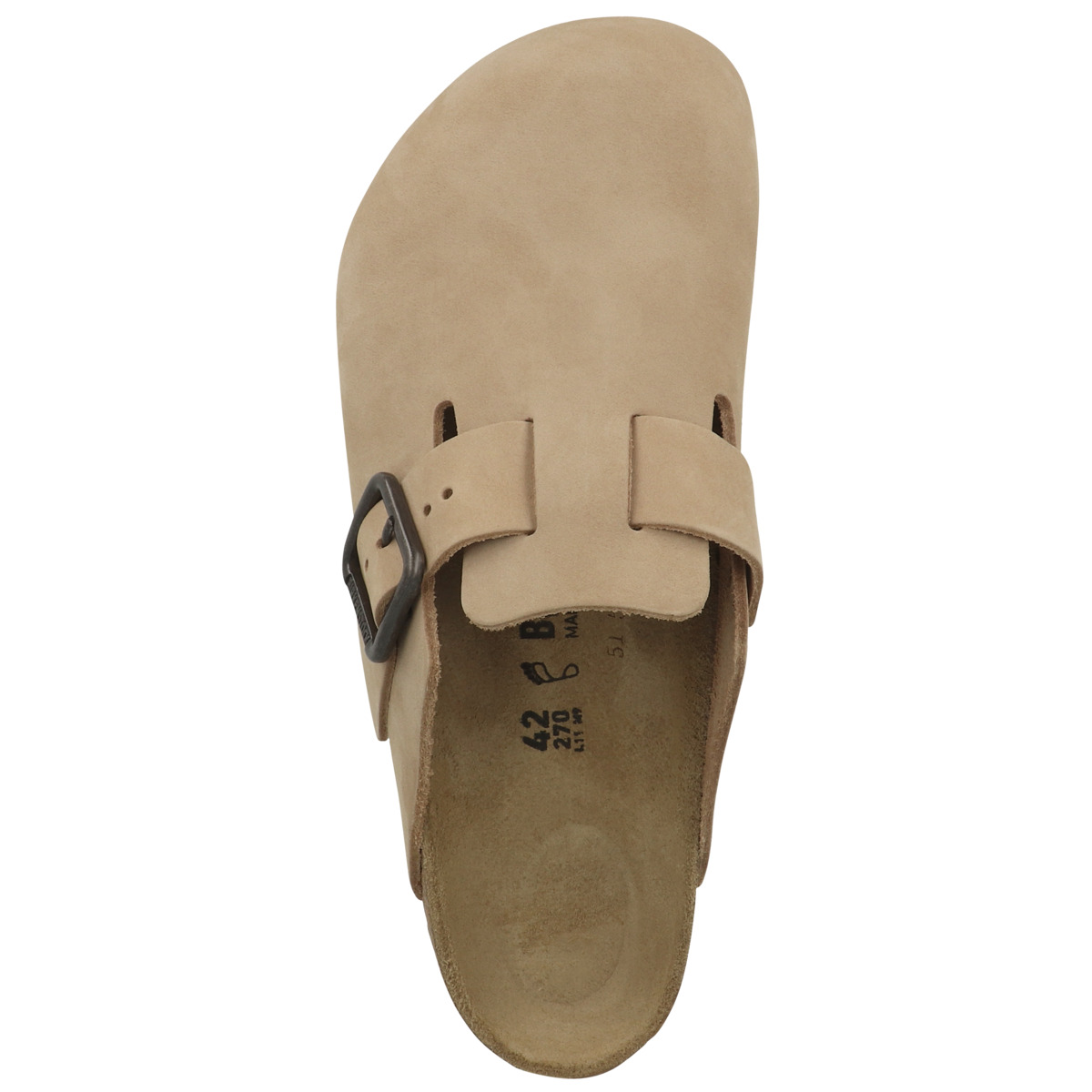 Birkenstock Boston Wire Buckle Nubukleder Clogs normal beige