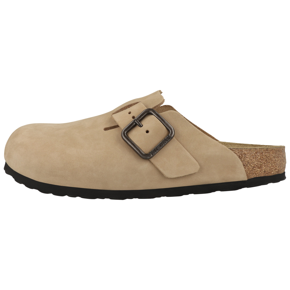 Birkenstock Boston Wire Buckle Nubukleder Clogs normal beige