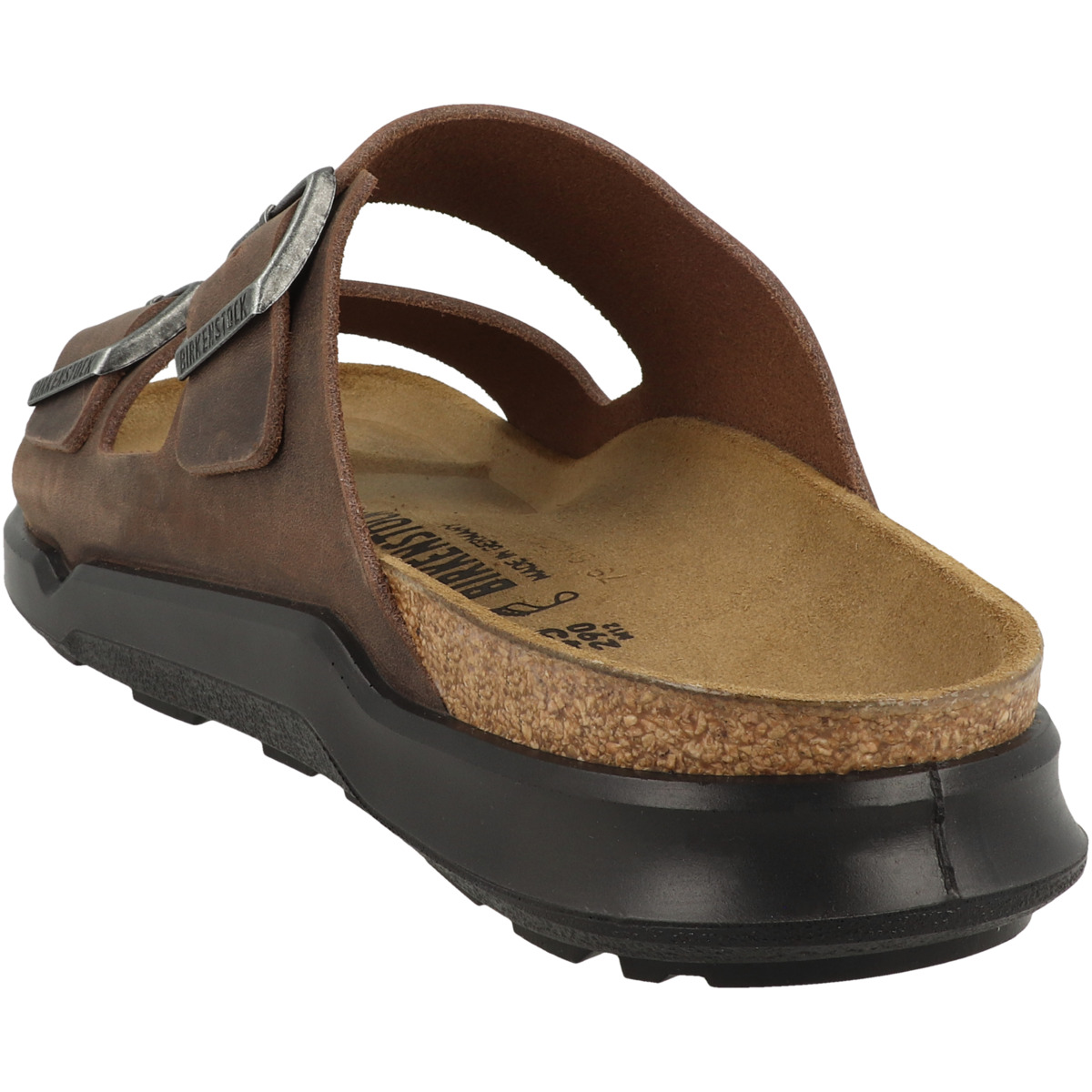 Birkenstock Arizona CT geöltes Nubukleder Sandale normal dunkelbraun