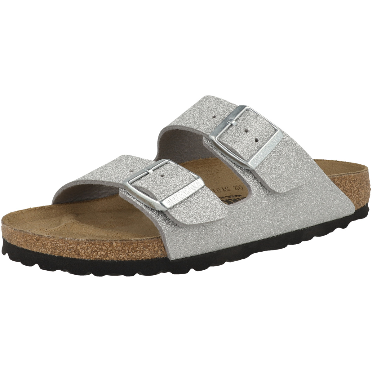 Birkenstock Arizona Synthetik Sandale schmal silber