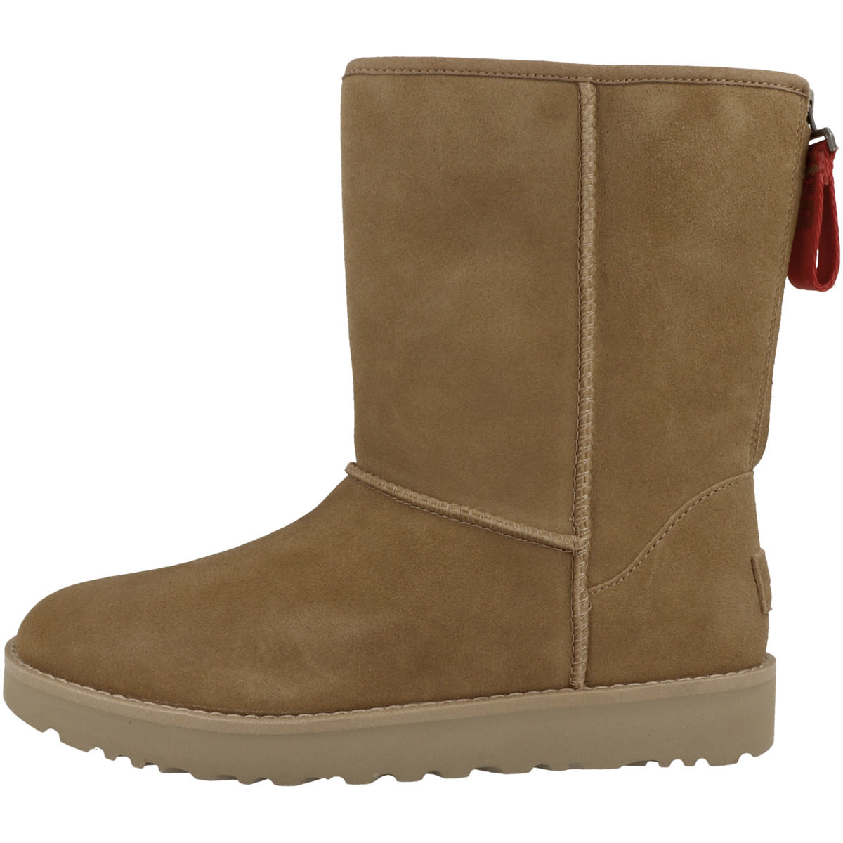 UGG Classic Short Logo Zip Boots braun