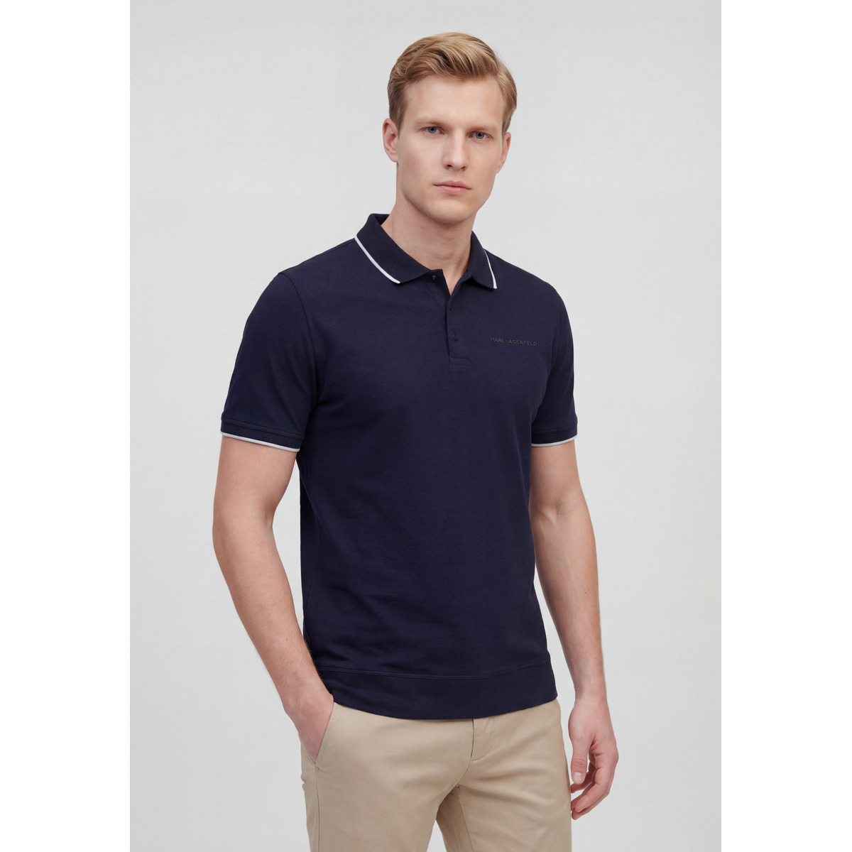 KARL LAGERFELD 745080 Poloshirt dunkelblau