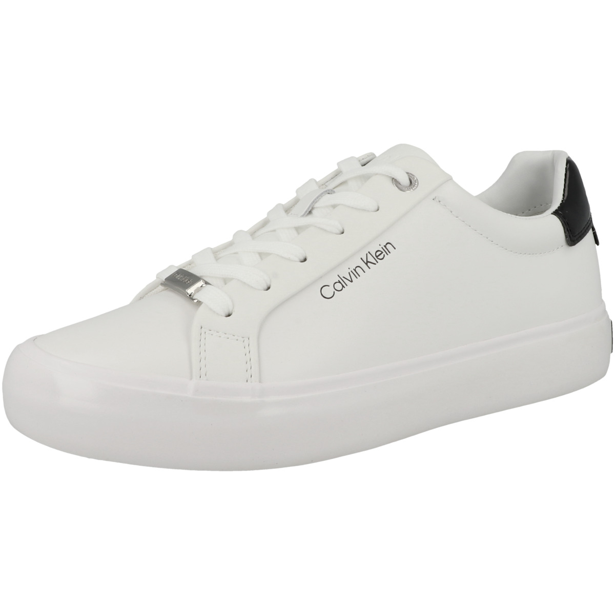 Calvin Klein Vulcanized Lace Up Sneaker weiss Calvin Klein Vulcanized Lace Up Sneaker weiss