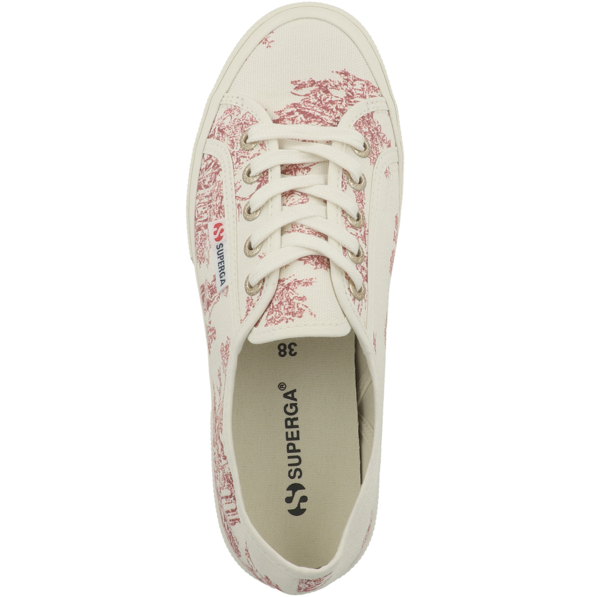 Superga 2750 Toile De Jouy Sneaker low rot/weiss